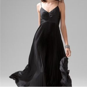White House Black Market pleated gown